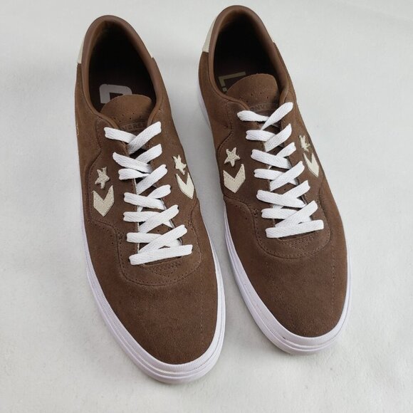 Converse Louie Lopez Low Sneaker Mens 12 Brown Suede Pro Lace Up Skater Shoe - Picture 1 of 10